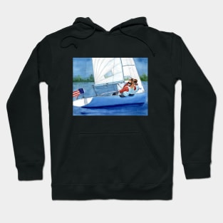 All Female Regatta Crew Watercolor Painting Hoodie